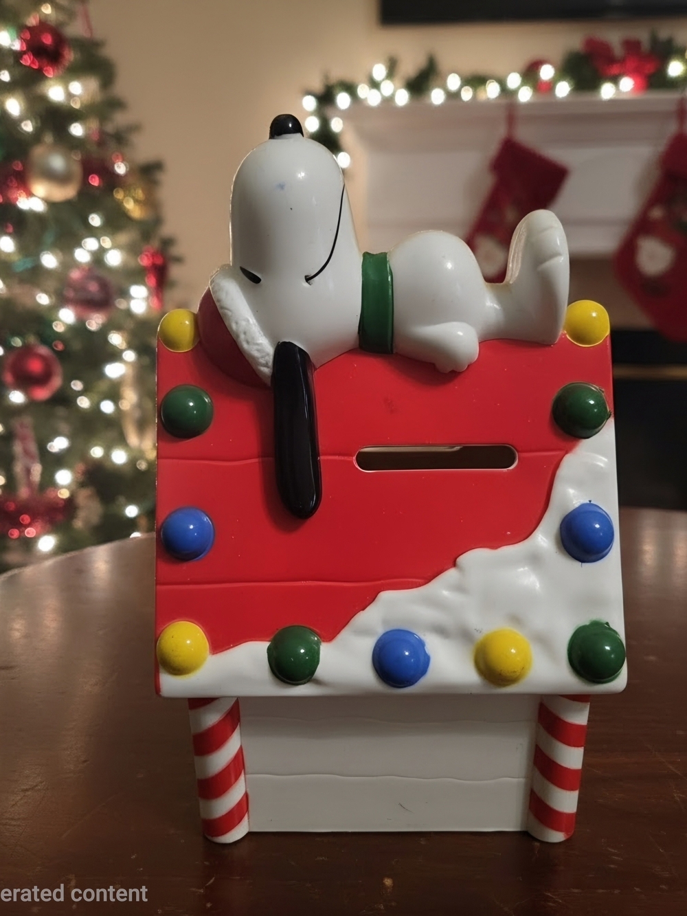 Vintage Peanuts Snoopy & Woodstock Whitman’s Candies Bank